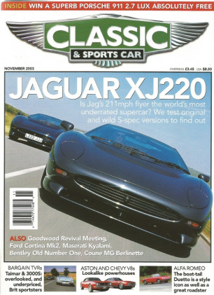 CLASSIC & SPORTSCAR 2003 NOV - DUETTO, TAIMAR & 3000S, KYALAMI